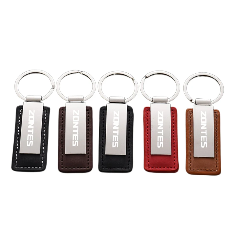 

For Zontes G1 125 ZT125 G1 ZT125U ZT 125 ZT 310R 310X ZT310R Custom Leather Keychain Alloy Keyring Motorcycle Accessories