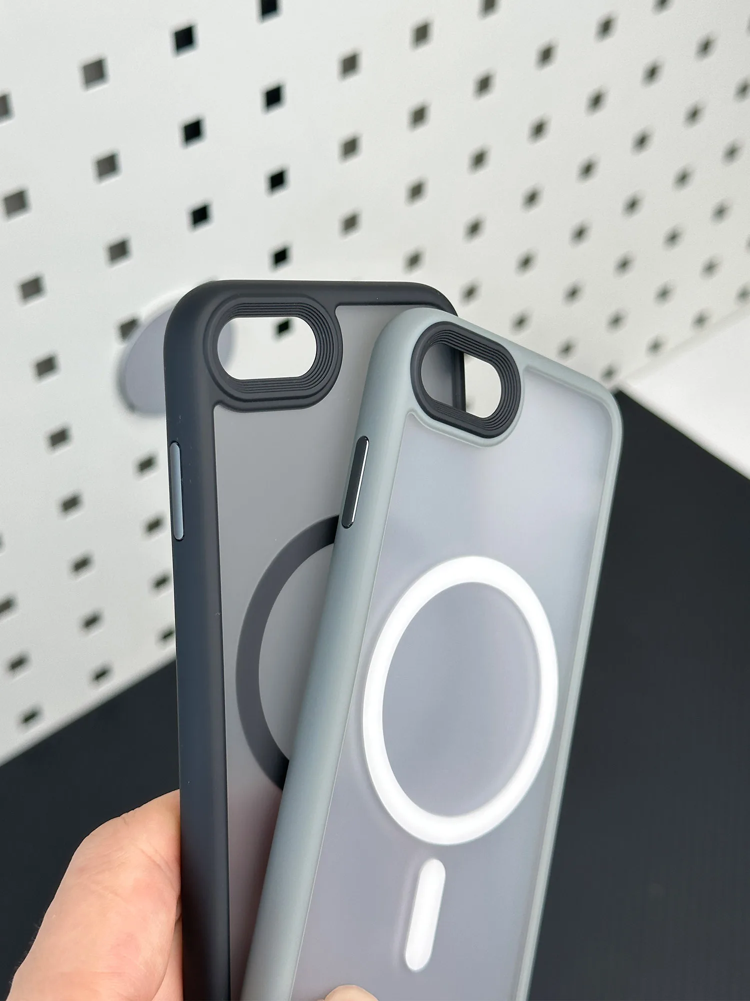 Magnético Luxuoso para o Iphone Se3 Se2 Mais à Prova de Choque Tpu Carregamento sem Fio Case - Image 3