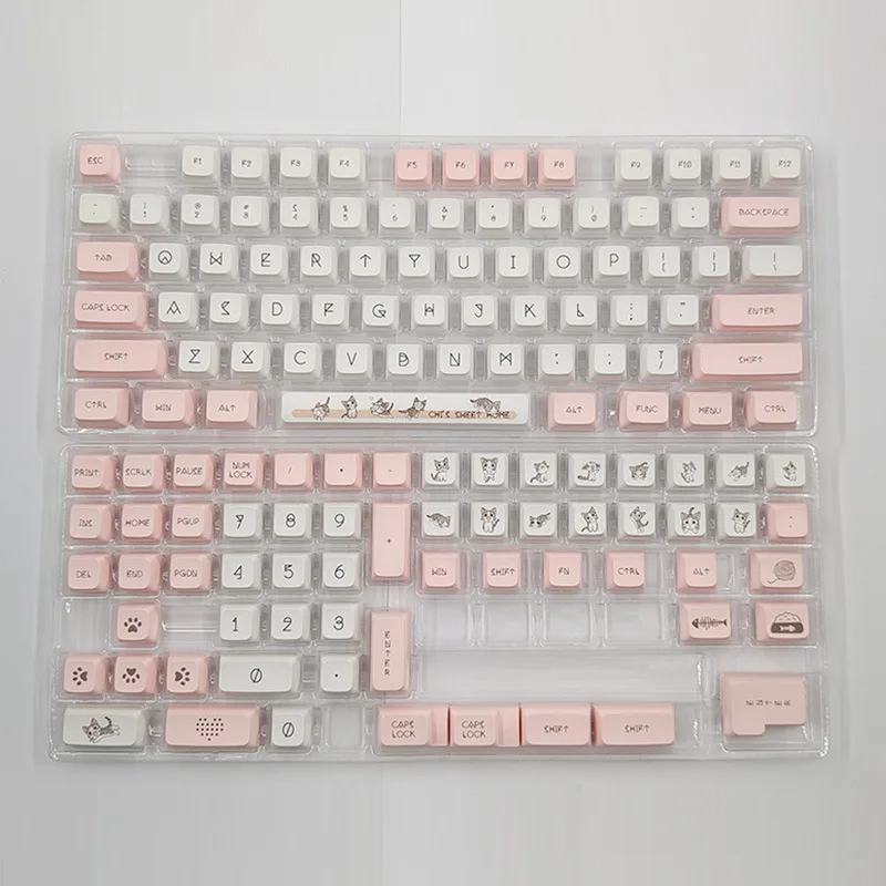 Maimooo-bonito Russo Keycap para Teclado Mecânico Pbt Keycaps Xda Perfil Dye para Ikbc Cherry mx 108 104 87 96 96 Chaves - Imagem 2