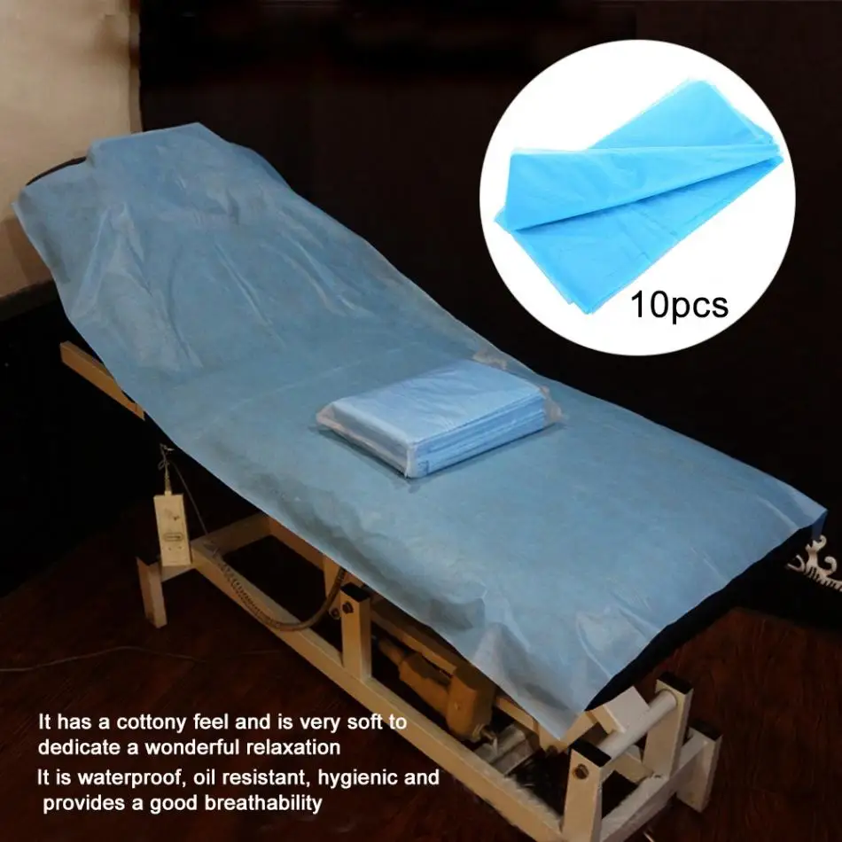 10pcs/20pcs/30pcs Tattoo Disposable Bed Sheets Spa Beauty Salon Massage Non-Woven Waterproof Anti-oil Salon Table Cover Tattoos 50pcs disposable mask 3 layer non woven masks 10pcs disposable kn95 mask intco 100pcs disposable pvc gloves l size