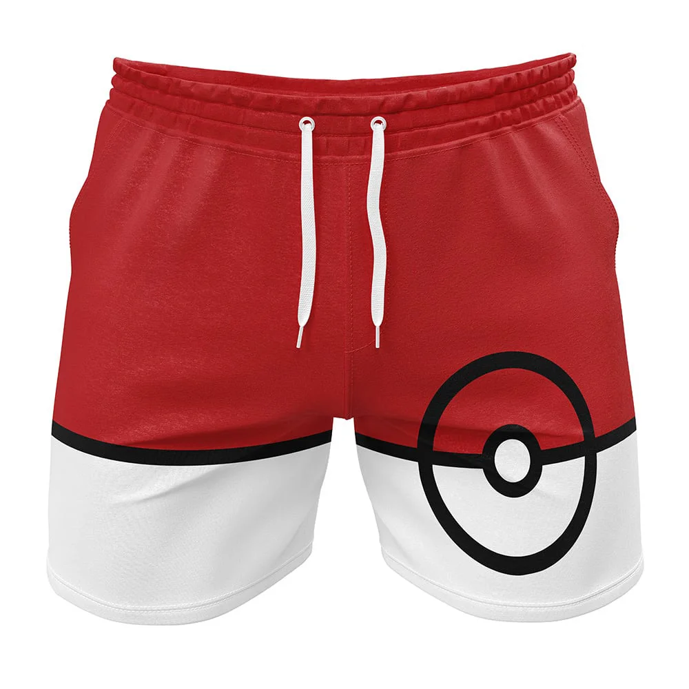 Who Is Your Favorite? 2026 Hot Selling Pok É Mon Character 3D Facial Print Adult Outdoor Vacation Casual Sports Shorts Big Size 2