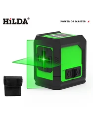 HILDA Green Laser Level with Magnetic Wall Support and Portable Design (SET2)