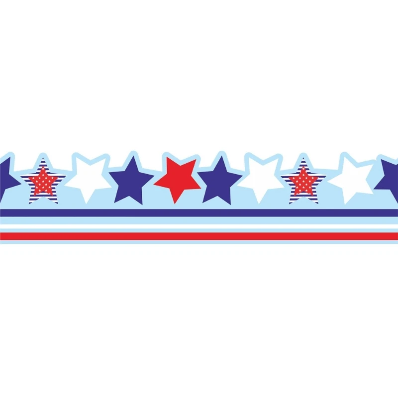 

Creative Classroom Trim Independence Day Bulletins Board Border for School Wall