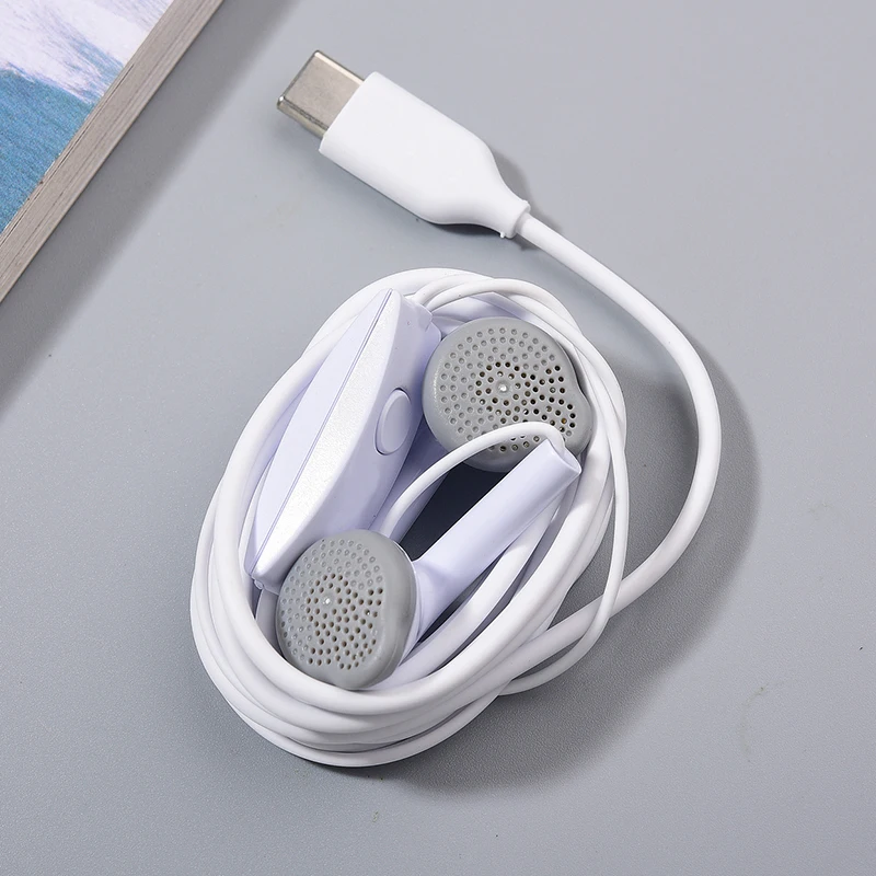 Earphones Headset In-ear Type C With Mic Wired Headphones For Samsung S24 S23 Ultra S24FE A35 Galaxy A54 A34 5G S22 S21 Plus wired earphones wired headphones in ear headphones in ear earphones