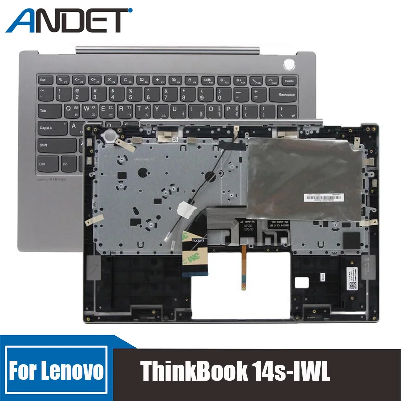 

Новая Оригинальная подсветка для ноутбука Lenovo ThinkBook 14s-IWL Корейская клавиатура верхняя крышка Подставка для рук верхняя подсветка 5CB0U43060