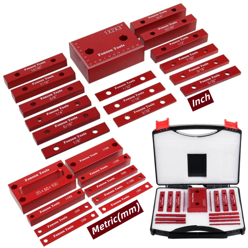 16pcs-inch-setup-blocks-height-gauge-set-9pcs-metric-precision-aluminum