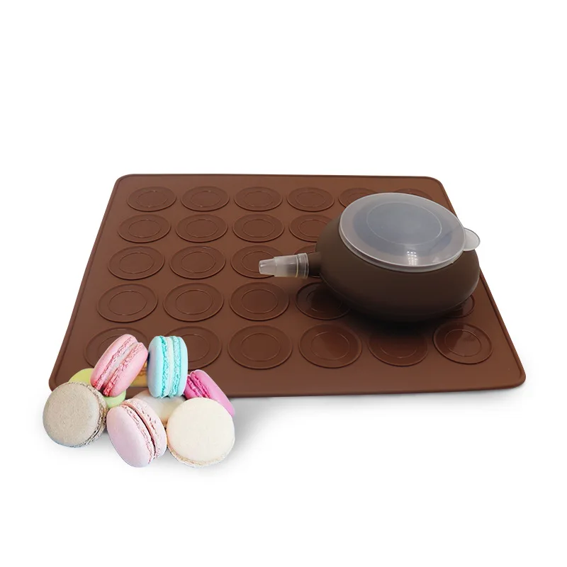 Macaroon Kit Macaron Tappetino In Silicone Set Di Stampi Da Forno Antiaderenti 48 Capacità Macaron Pot Forniture Per Decorare Torte