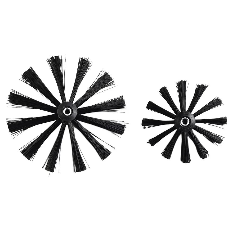 100/150mm Chimney Brush Dryer Vent Cleaning Brush Chimney Lint Remover Bristle Head Nylon For Cleaning Dryer Duct Pipe pipe cleaner brush