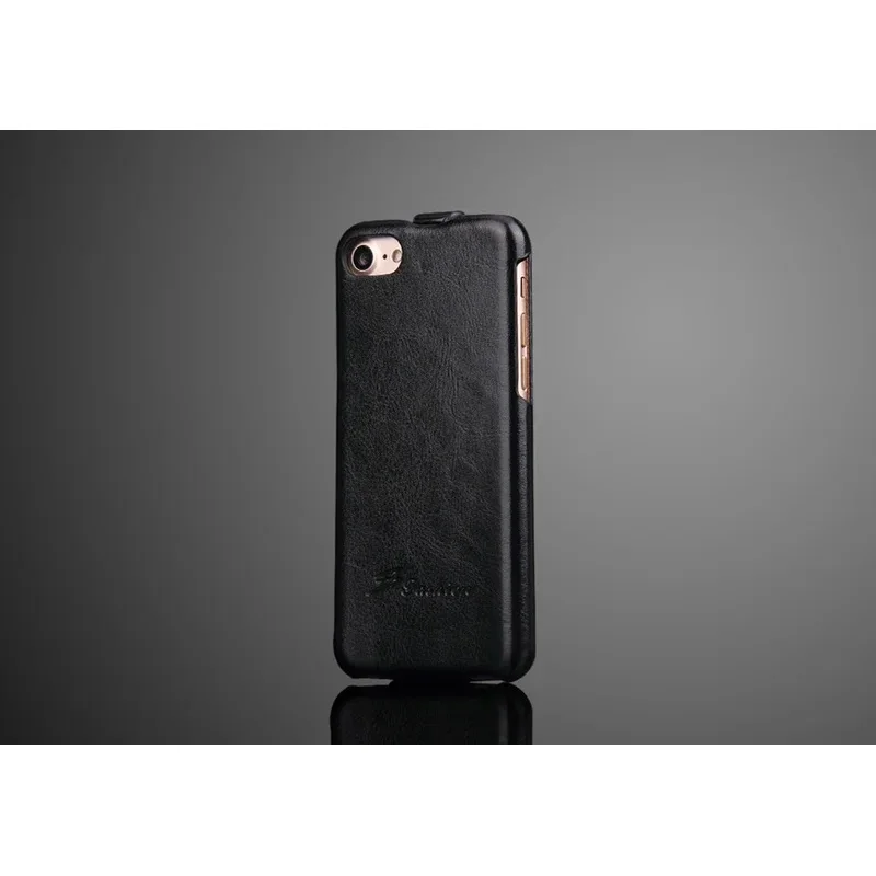 Genuine Leather Vertical Flip Luxury Phone Cover Case