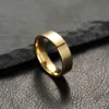 Bague de bijoux à breloques pour hommes et femmes, anneaux noirs en acier inoxydable, fiançailles de mariage, accessoire masculin mat de haute qualité