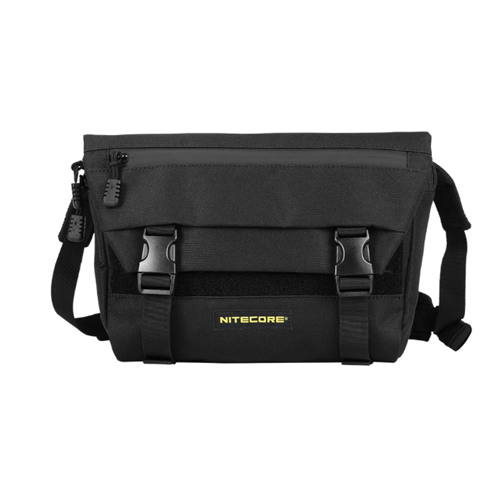Nitecore SLB02 500D tkanina poliestrowa kompaktowa torba listonoszka czarna 2L pojemność antyskręcająca poszerzona torba podróżna z paskiem na ramię