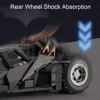 1:18 Batmobile Toys Alloy Models Cars Rubber Tires Miniature Vehicle Spray Version Cabin Door Opened Car for Kids Birthday Gifts 5
