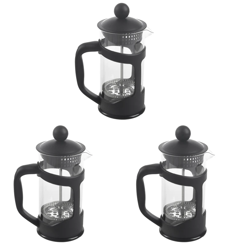 

3X French Coffee Maker Small French Press Perfect For Morning Coffee Maximum Flavor Coffee Brewer With Filtration