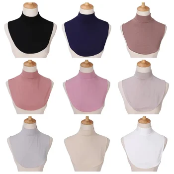muslim women's neck cover modal jersey Full cover high neck turtle neck cover islamic clothing ladies clothes accessory