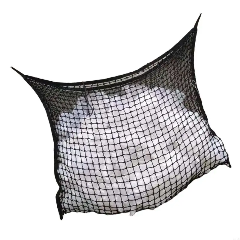 G6DE Horse Feeding Net Pouch Woven Rope Hanging Horse Feed Net Easy Hanging for Stable and Rail Feeding 5
