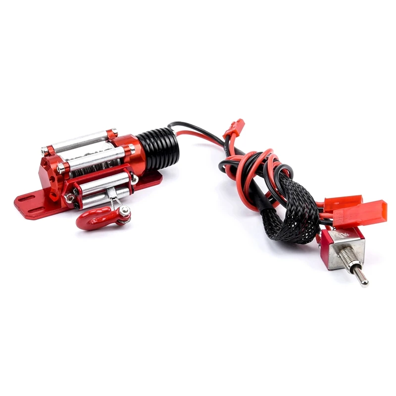 1/10 Metal Crawler Winch Wireless Remote Controller Receiver For 1/10 RC Crawler Truck Axial RC4WD rc crawler winch