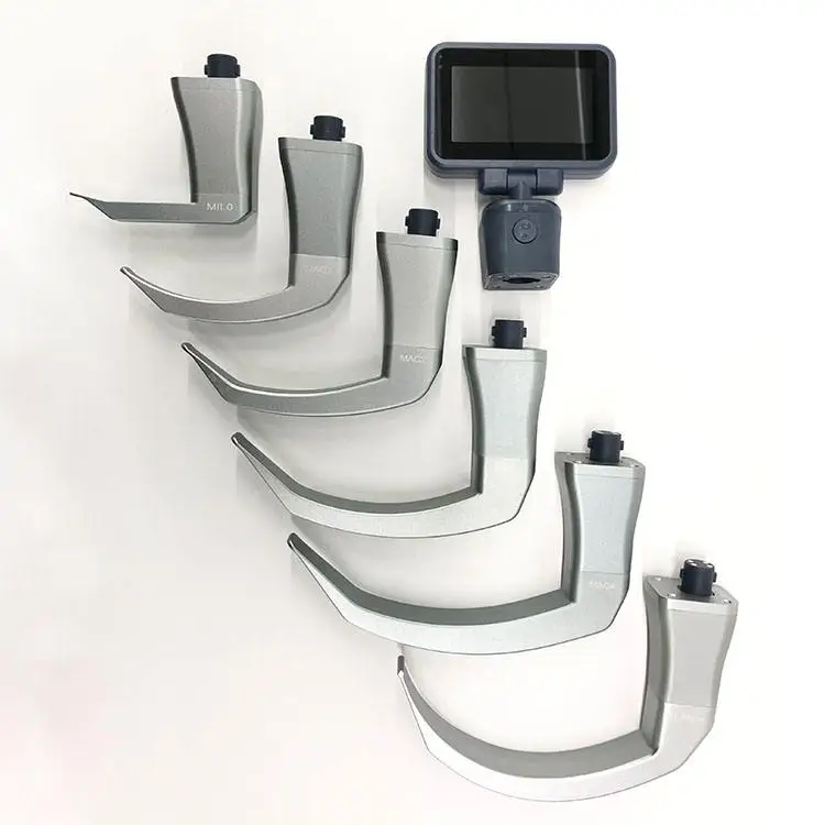

laringoscopio Video Laryngoscope Set Sterilizable Blade Reusable laryngoscope for Intubation