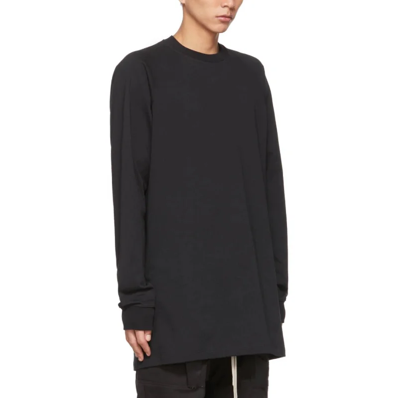 

High Street RICK Men Crew Neck Sweatshirts OWENS Autumn Round Neck Cotton Thin Sweater Women Casual Hoodie
