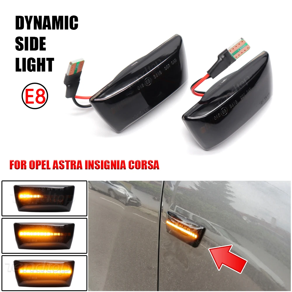 Dynamice Side Marker Lamp Turn Signal Mirror Indicator Flashing For