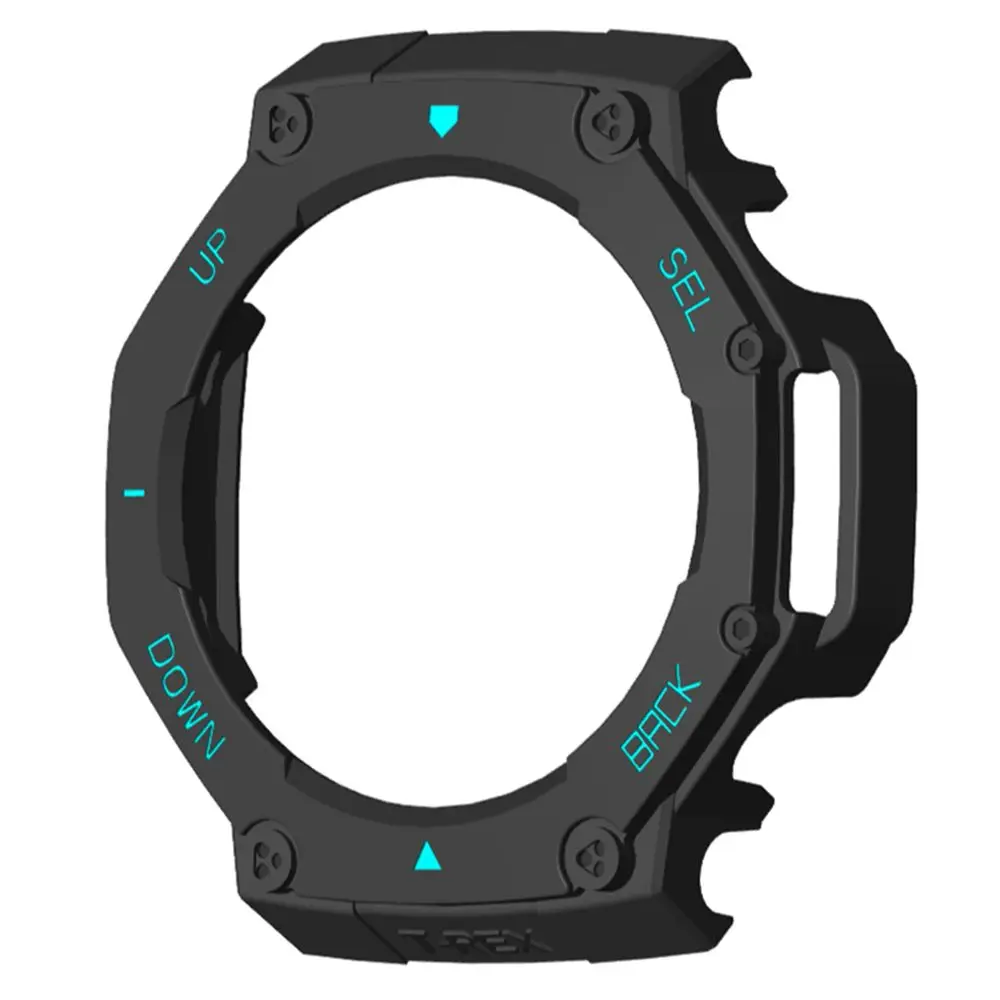 New PC Protective Case Anti-Scratch Smart Watch Accessories Screen Protector Bumper Cover Shell for Amazfit T-Rex 3