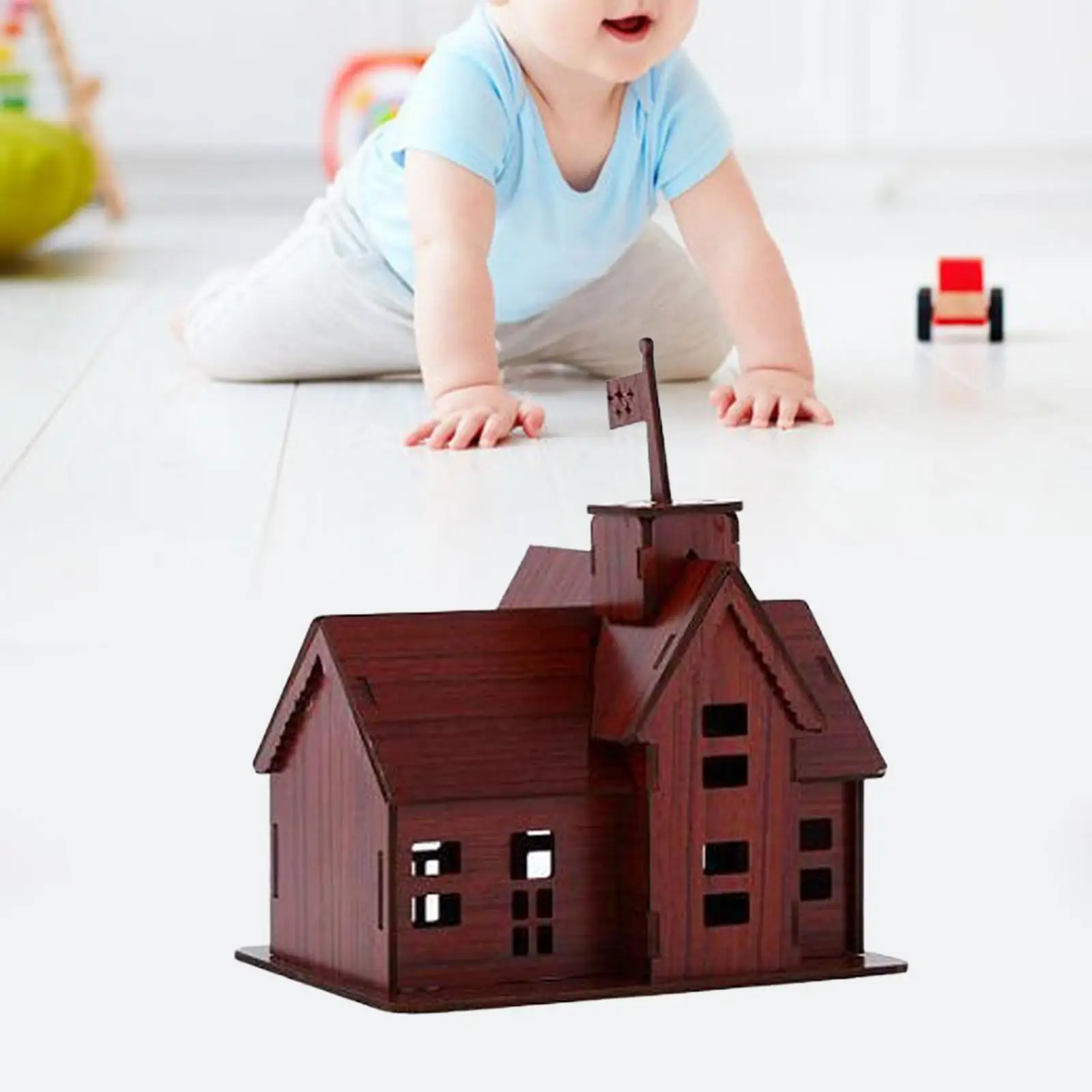 

3D Puzzle Architecture Creative Buildings 3D Puzzle House for Birthday Gift