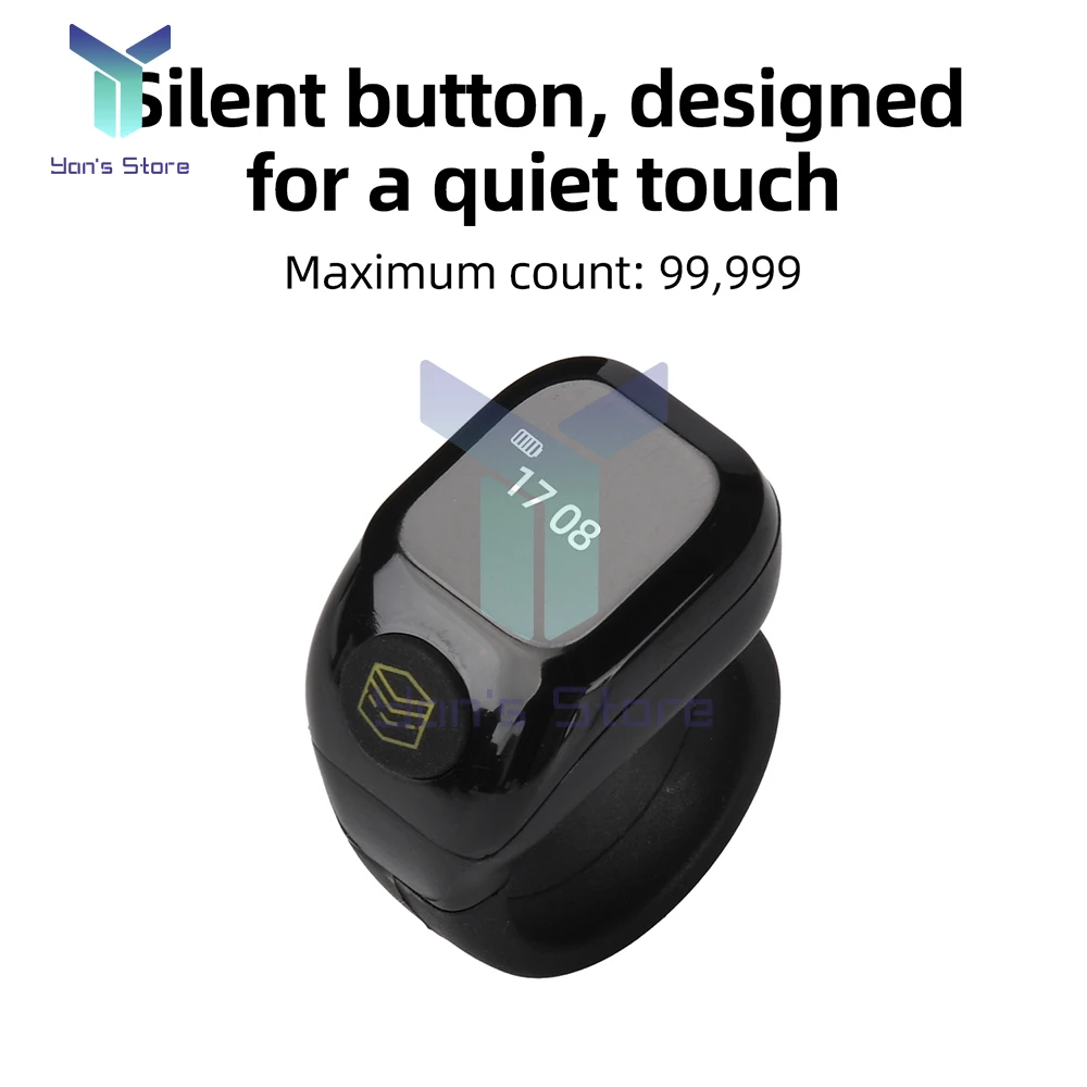 Smart APP Ring Counter Portable Digital Display Counter Bluetooth Counting Ring Time Reminder Wearable Tasbih Zikr Ring Misbah - 3