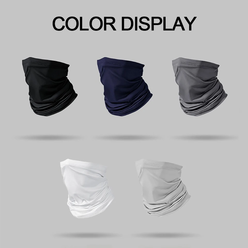 GTUBIKE Mountaineering Scarf Mask Ice Silk Sun Protection Back Neck High Elasticity Light And Thin Quick-drying Mask Men Women