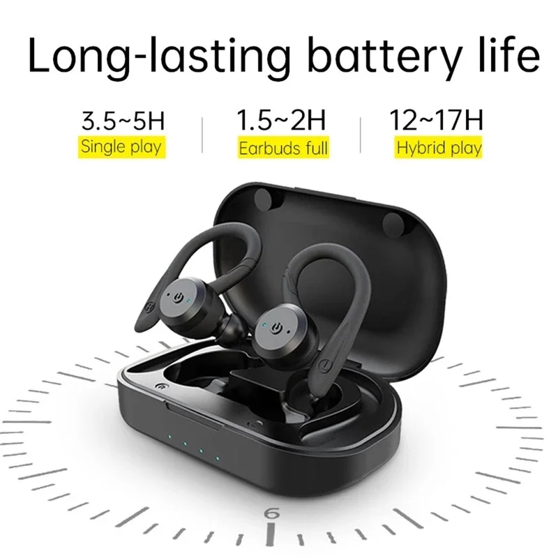 Xiaomi-fones de Ouvido Bluetooth sem Fio Ear Hook hd Call Waterproof hi fi Sound Air Stereo Running Headsets - Image 3