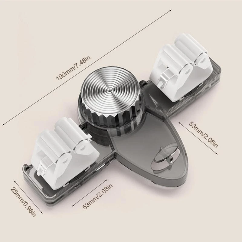 Suction Cup Broom and Mop Holder Hanger Hooks Space Saving for Home and Office Easy Wall Mount Installation