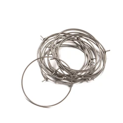 Gold Stainless Steel Circle Hoop Earrings - High Quality DIY Jewelry Making Supplies (50 Pieces) - 15mm (Silver)