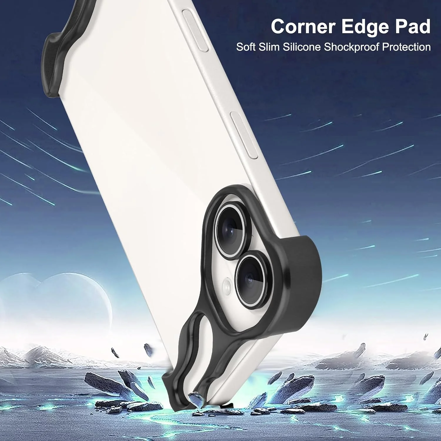 Sleek Metallic Dropproof Tough Cover with Lens Protection
