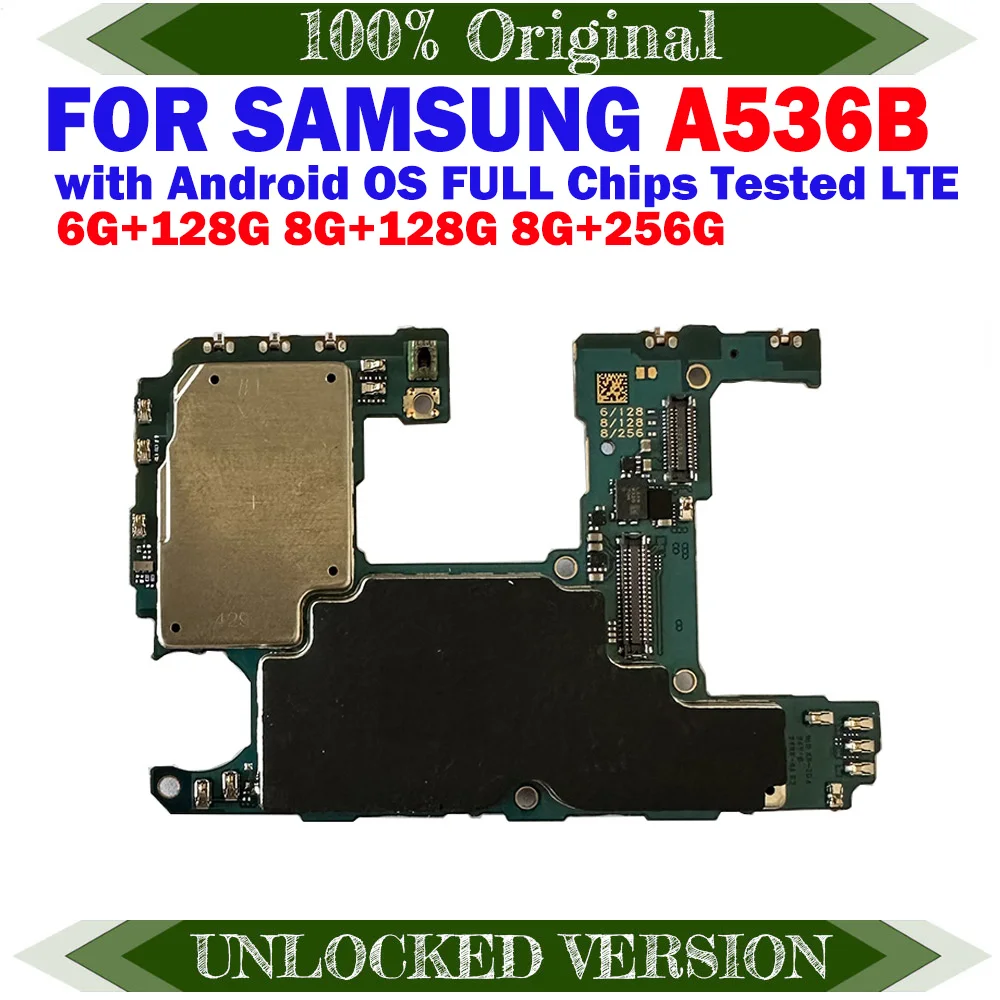 Samsung Galaxy A53 A536B Unlocked 128GB 256GB Motherboard Mainboard Logic Board 5G Version Clean IMEI SM-A536B
