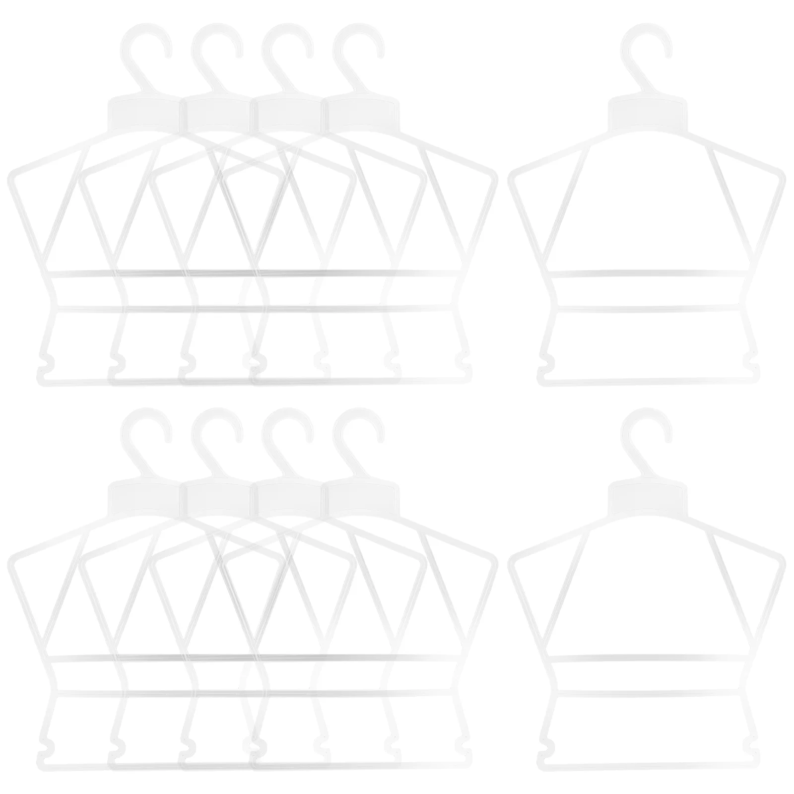 

10 Pcs Children's Suit Hanger Kids Hangers Clothes Plastic Swimsuit Sweater Clothing Small Newborn Baby