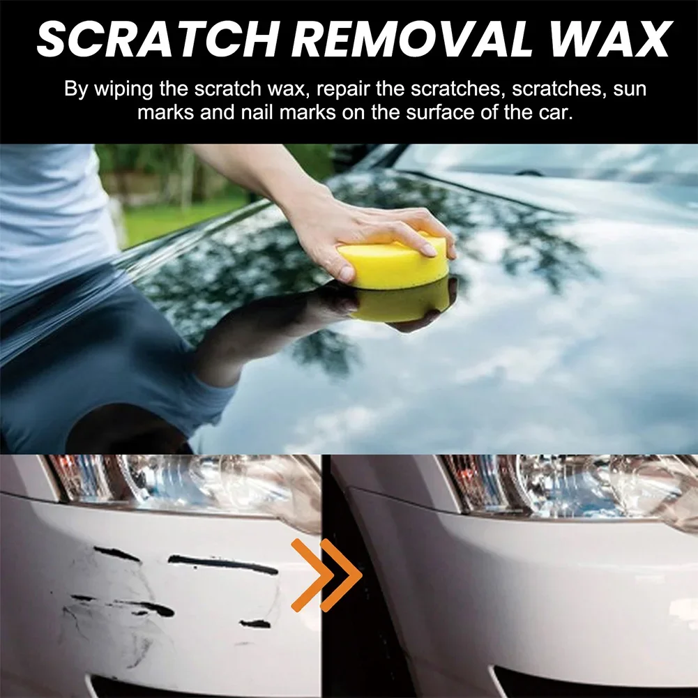 120ml Car Polish Scratch Remover Remove Stains Car Paint Scratch Repair Cleaning Kit Quick Fix Paint Repair Polishing Wax