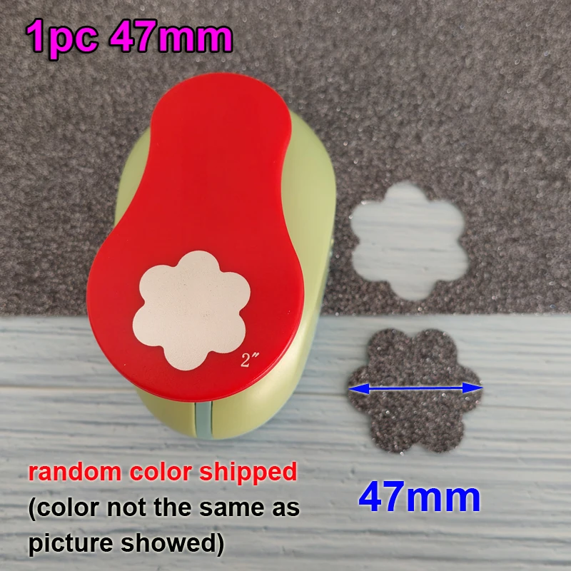 7.5cm 5.0cm 3.8cm 2.5cm 1.5cm flower craft punch Scrapbooking school Paper Puncher eva hole punch 6 petal cutter