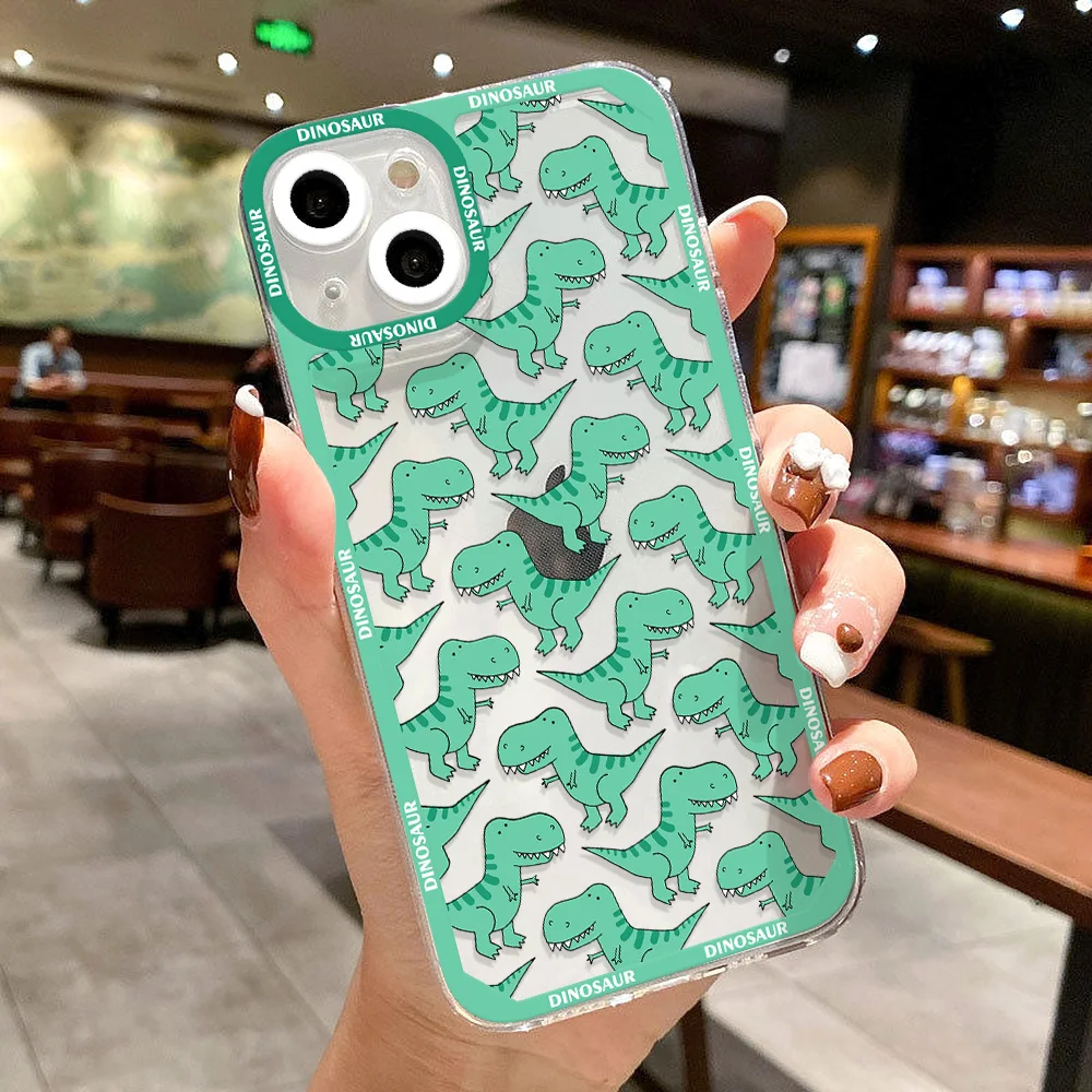 Zrutru Handyhülle Mit Dino-Motiv Für IPhone 14/13 – Magnetisch, Transparent, Stoßfest