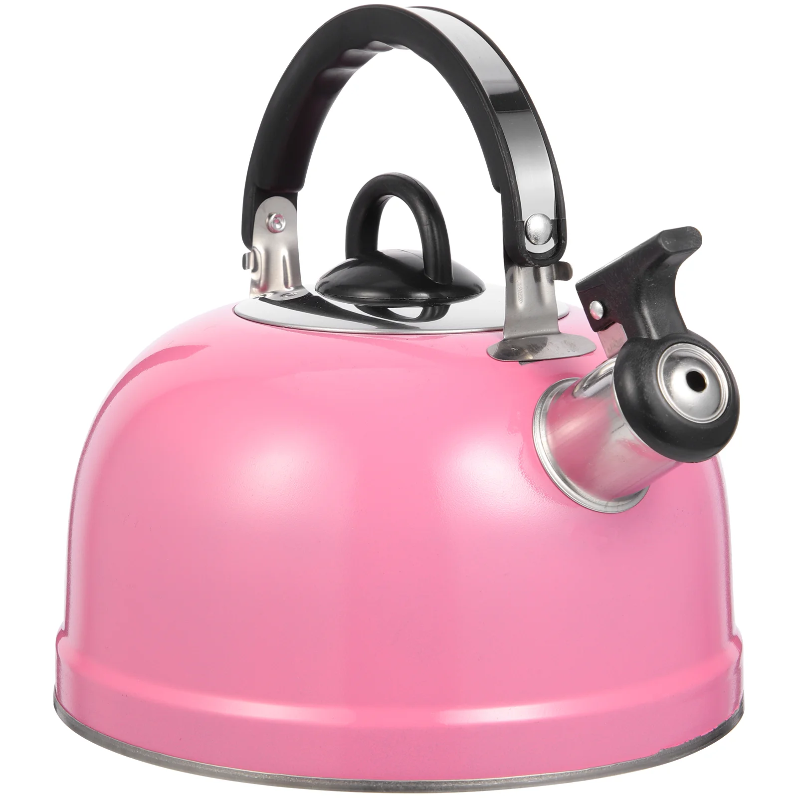 20X19X18.5CM Japanese Teapot Buzzing Kettle Boiled Boiling Induction Heating Practical Pink Stainless Steel Make images - 6