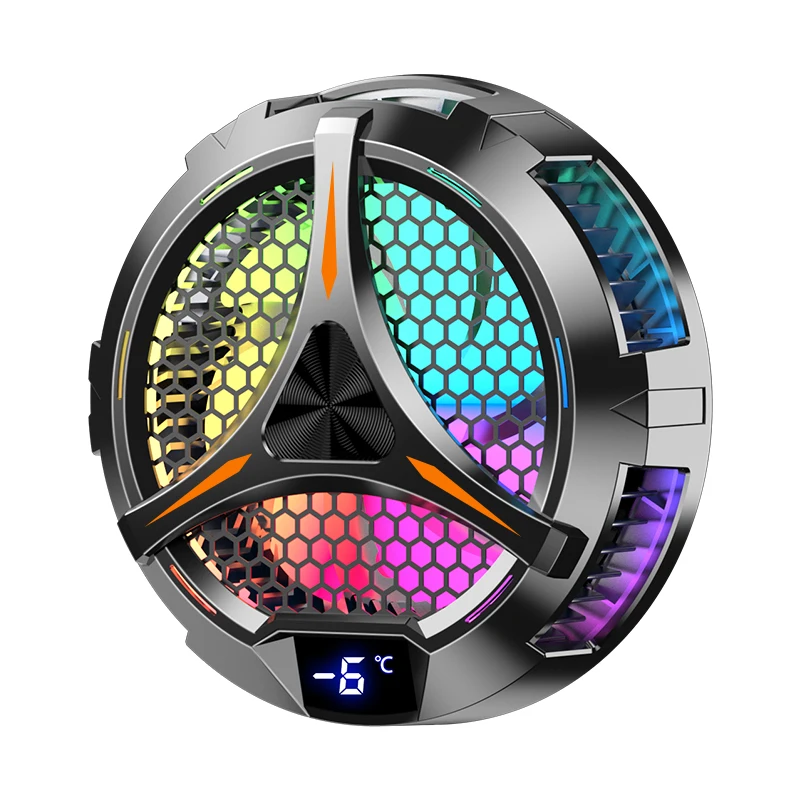 Magnetic Smartphone Cooler Fan with RGB Lighting