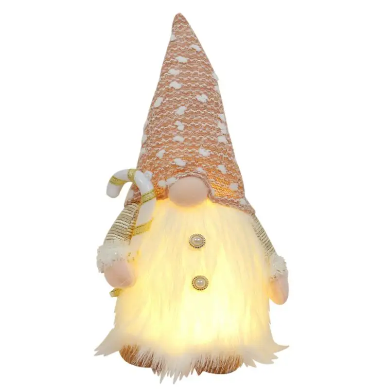 

Christmas Luminous Faceless Doll Cloth Rudolph Doll Handmade Christmas Decoration Battery Powered Luminous Doll Christmas