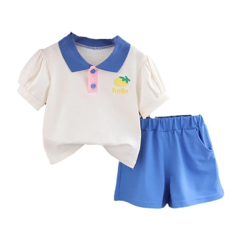 

2 шт./комплект, футболка и шорты для девочек