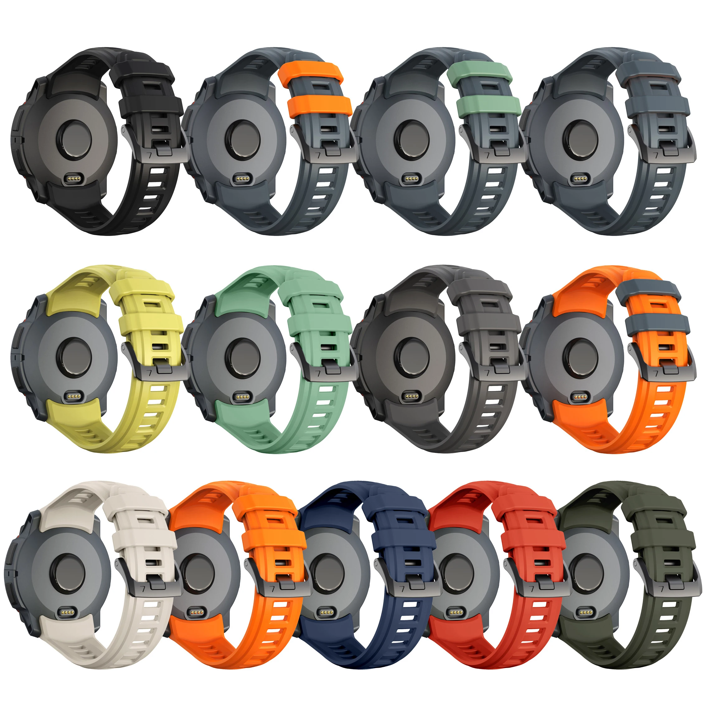 Silicone Sports Strap Bracelet Replacement - Universal Fit