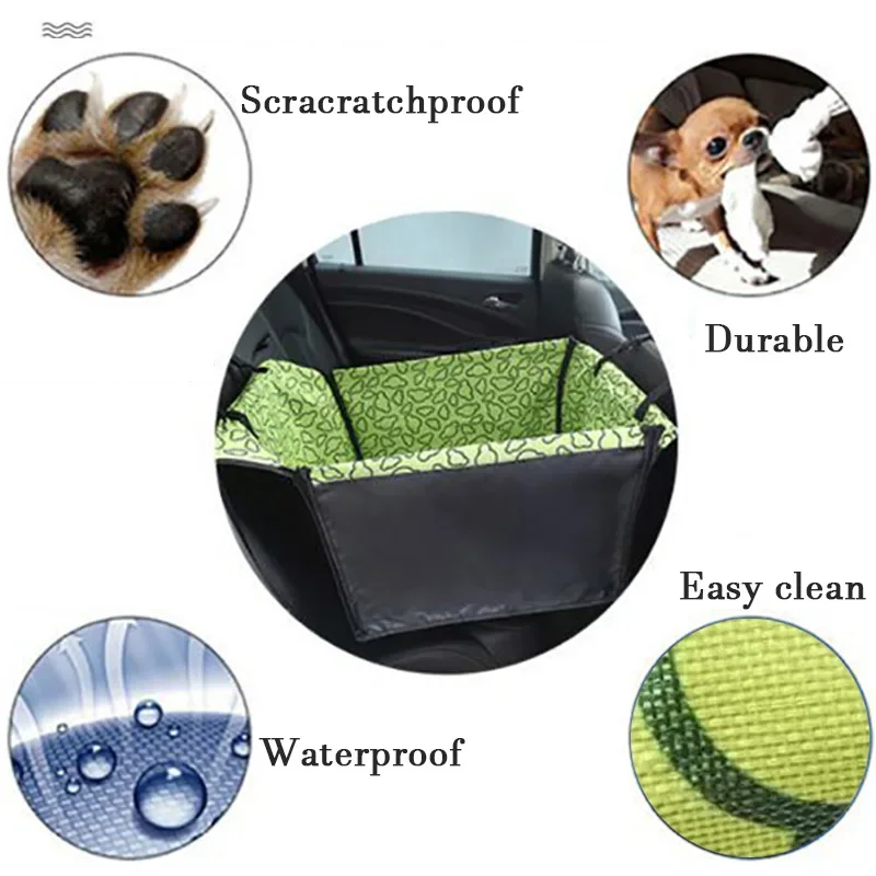Dog Car Seat Cover Hammock For Dogs In The Car Transportin Pet Puppy Seat Basket Dogs Cats Waterproof Mat Bag