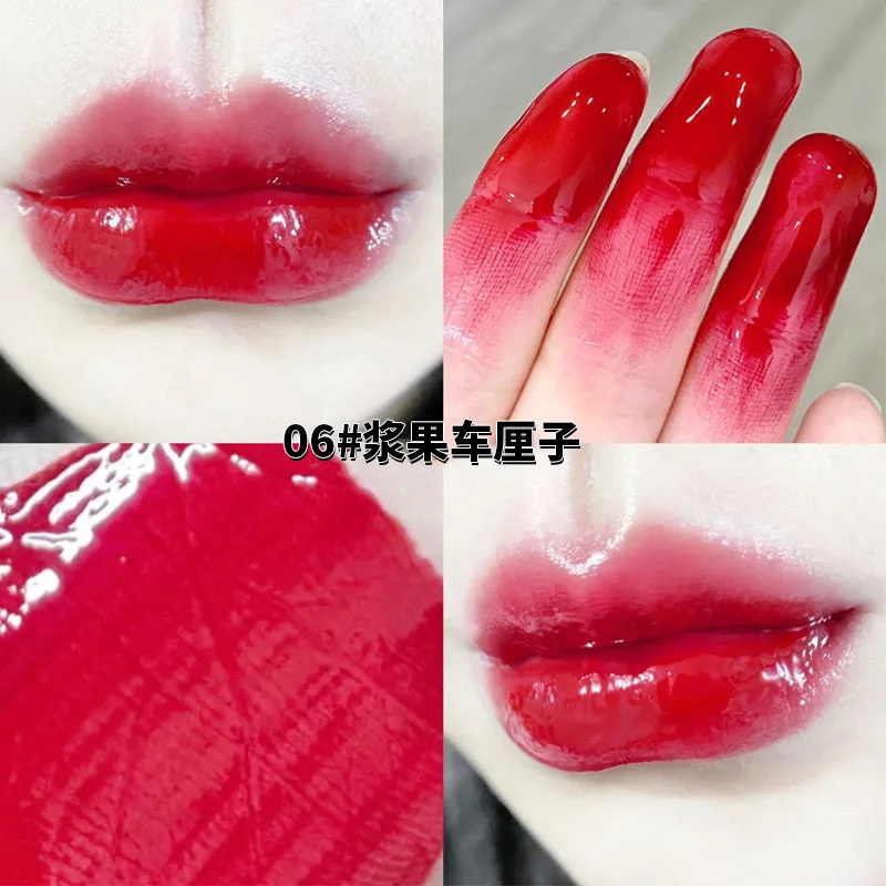 White Feather Mirror Shine Lipstick - Watery, Moisturizing, Long-lasting, Non-fading, Non-sticking Formula for Pouty Lips