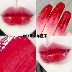 White Feather Mirror Shine Lipstick - Watery, Moisturizing, Long - lasting, Non - fading, Non - sticking Formula for Pouty Lips (06 black)