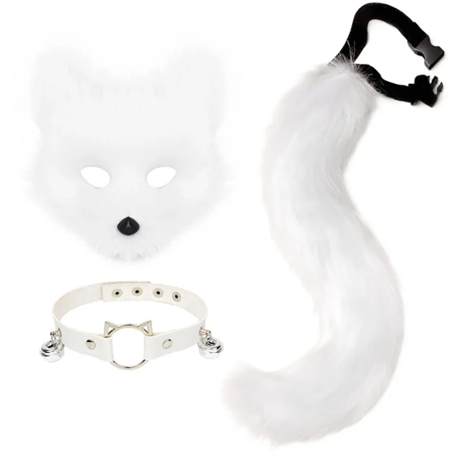 Bakermiche Costume In Pelliccia Sintetica Con Orecchie Da Gatto E