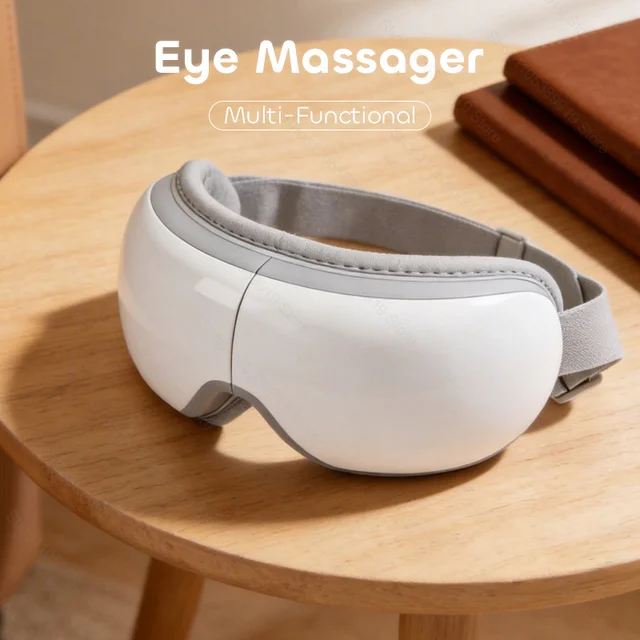 Eye Massager With Heat Smart Vibration Massager With Heat Airbag Compress Eye Mask Care Instrument Sleepping Eye Relax Fatigue 1