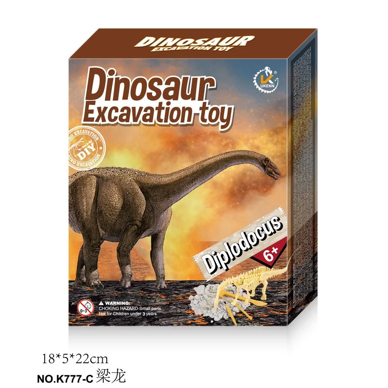 Dinosaur Fossil Excavation Kit Toys Jurassic Animal Skeleton Model Scientific Mining Archaeological Education Game Children Gift 4