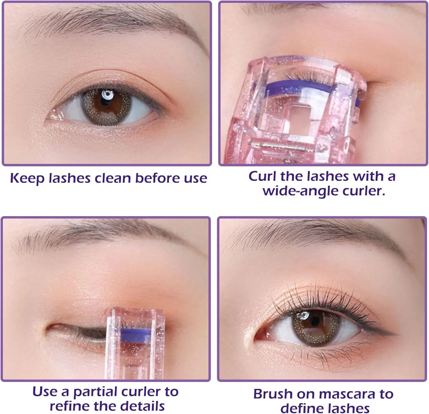 2 stücke Wimpern zange Wimpern halter kosmetische Werkzeuge Wimpern Curling Werkzeug Wimpern Curling Clips Curling Wimpern Werkzeuge Wimpern Curling Cli – Detail 8