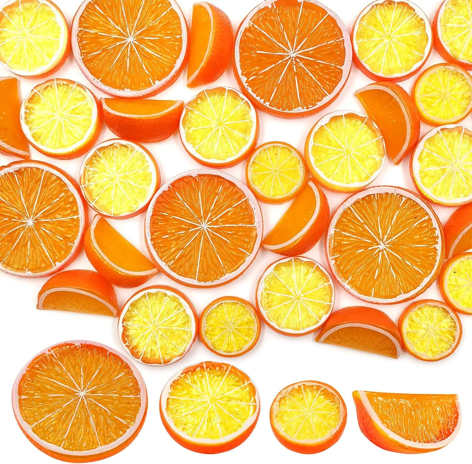 Artificial Fruits and Vegetables 20/50pcs Plastic Lemon Fake Plants Kid Toys Fridge Sticker Diy Needlework Household Decor