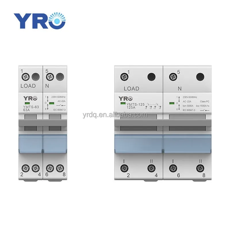 2P 40A MTS Dual Power Manual Transfer Isolating Switch Interlock Circuit Breaker